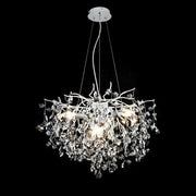 Lustra cu Cristal Konnan 6*E14 Diametru 60cm Alb Candelabre Cristal Default Title Alessandro Design