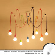 Lustra Kappa 8XE27 Multicolor Lustre cu bec moderne Default Title Alessandro Design