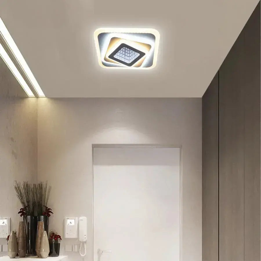 Lustra LED NEXA 3D 46W, Patrata, lumina Rece/Calda/Neutra , Alb Lustre LED Default Title Alessandro Design