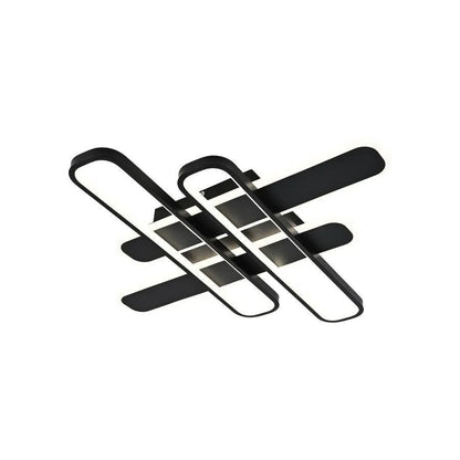 Lustra LED cu telecomanda AFINA 120W, 4 Elemente, lumina Rece/Calda/Neutra, Dimabila, Negru Lustre LED cu Telecomanda Default Title Alessandro Design