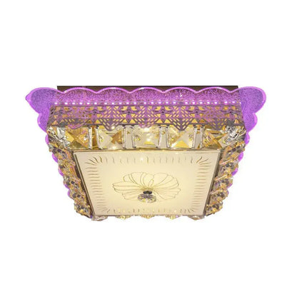 Krištáľový LED luster ANAIDA RGB 20W, 3000K / 4000K / 6000K, Zlaté LED lustre s diaľkovým ovládaním Predvolený názov Alessandro Design