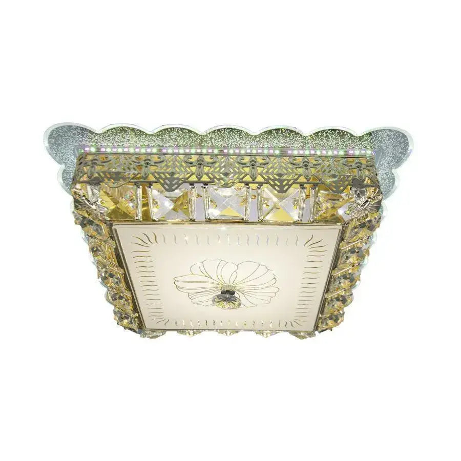 Krištáľový LED luster ANAIDA RGB 20W, 3000K / 4000K / 6000K, Zlaté LED lustre s diaľkovým ovládaním Predvolený názov Alessandro Design