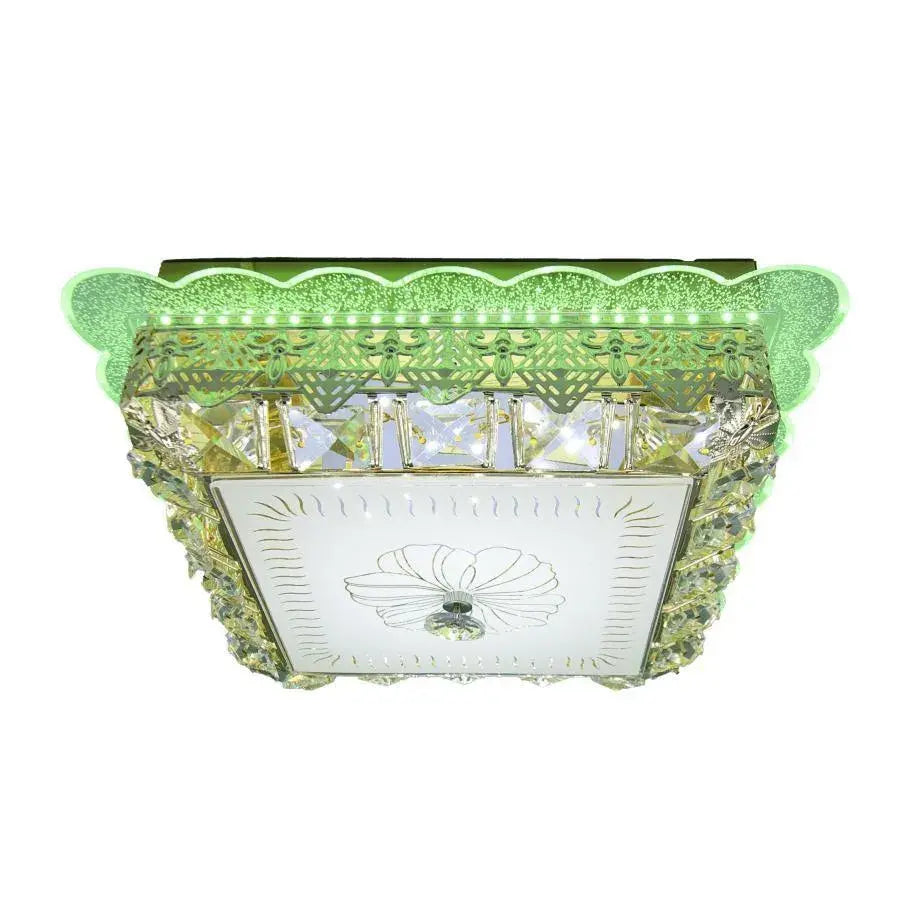Krištáľový LED luster ANAIDA RGB 20W, 3000K / 4000K / 6000K, Zlaté LED lustre s diaľkovým ovládaním Predvolený názov Alessandro Design