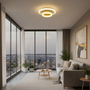 Lustra LED SOLENA ROTONDA 21W, Diametru 20cm, lumina Rece/Calda/Neutra, Alb Auriu Lustre LED Default Title Alessandro Design