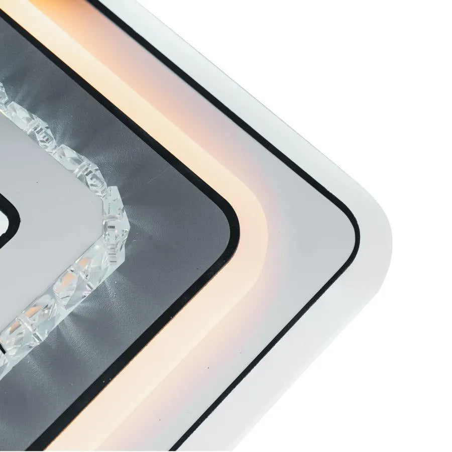 Lustra LED cu cristal ARABELA 40W, lumina Rece/Calda/Neutra, Alb Lustre LED Default Title Alessandro Design