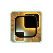 Lustra LED cu cristal ARIELLA 39W, Patrata, lumina Rece/Calda/Neutra, Negru Lustre LED Default Title Alessandro Design