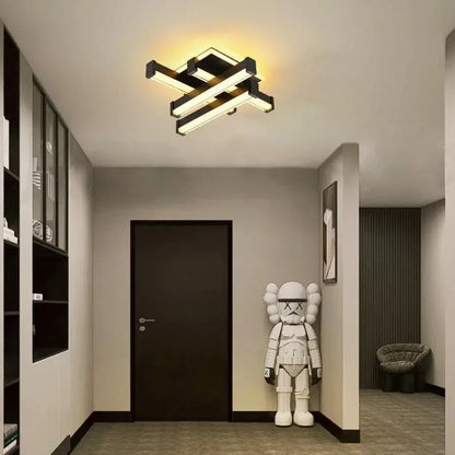 Lustra LED CADE 34W, 4 Elemente, Liniara, lumina Rece/Calda/Neutra, Negru Lustre LED Aplicate Default Title Alessandro Design