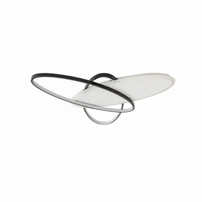 Lustra LED cu telecomanda LIGURIA 77W, 3 Ovale, lumina Rece/Calda/Neutra, Dimabila, Negru Alb Lustre LED cu Telecomanda Default Title Alessandro Design
