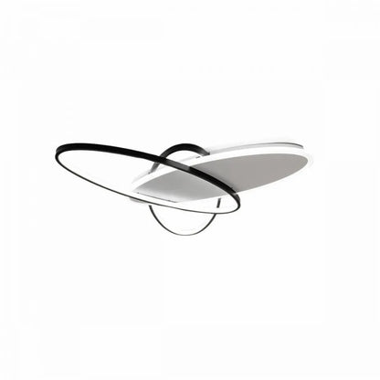 Lustra LED cu telecomanda LIGURIA 77W, 3 Ovale, lumina Rece/Calda/Neutra, Dimabila, Negru Alb Lustre LED cu Telecomanda Default Title Alessandro Design