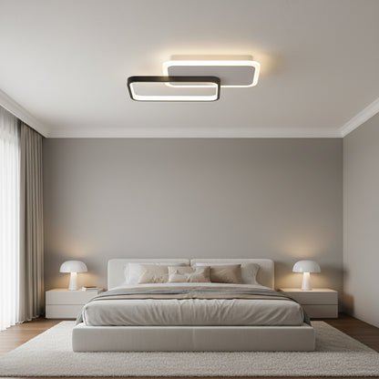 LED luster s diaľkovým ovládaním CAROLINA 50W, 2 Elements, Studené/Teplé/Neutrálne svetlo, Stmievateľné, Čierny