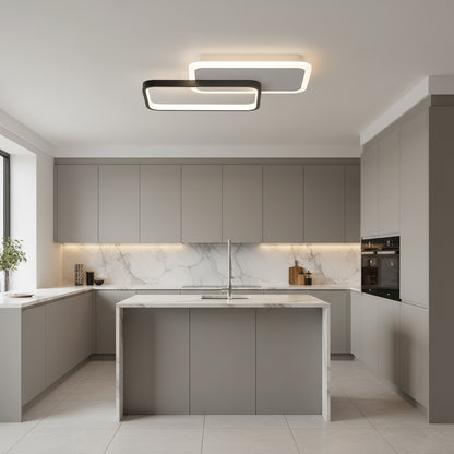 LED luster s diaľkovým ovládaním CAROLINA 50W, 2 Elements, Studené/Teplé/Neutrálne svetlo, Stmievateľné, Čierny