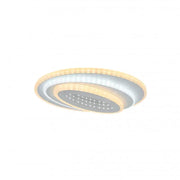 LED luster NEXA 3D 36W, oválny, studené/teplé/neutrálne svetlo, biely