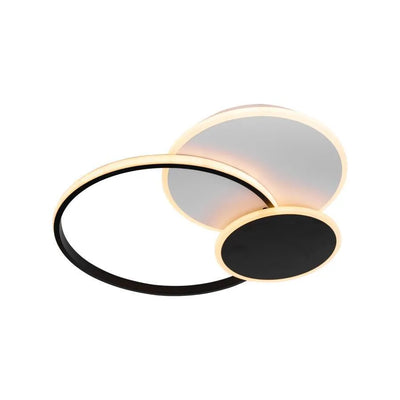 LED luster s diaľkovým ovládaním KILLIAN 46W, 3 kruhy, studené/teplé/neutrálne svetlo, stmievateľné, čierny