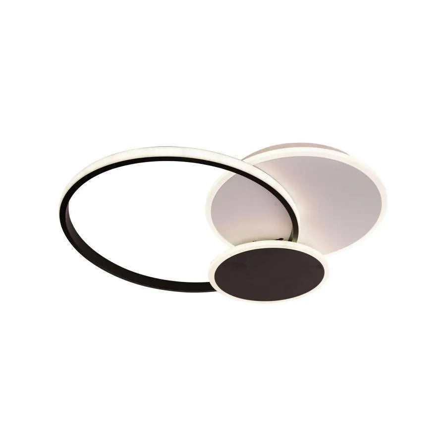 Lustra LED cu telecomanda KILLIAN 46W, 3 Cercuri, lumina Rece/Calda/Neutra, Dimabila, Negru Lustre LED cu Telecomanda Default Title Alessandro Design