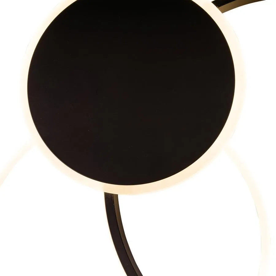 Lustra LED cu telecomanda KILLIAN 46W, 3 Cercuri, lumina Rece/Calda/Neutra, Dimabila, Negru Lustre LED cu Telecomanda Default Title Alessandro Design