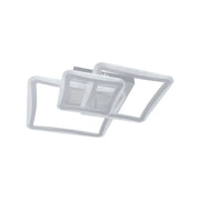 LED luster s diaľkovým ovládaním FARYDA 120W, 3 štvorce, studené/teplé/neutrálne svetlo, stmievateľné, biela