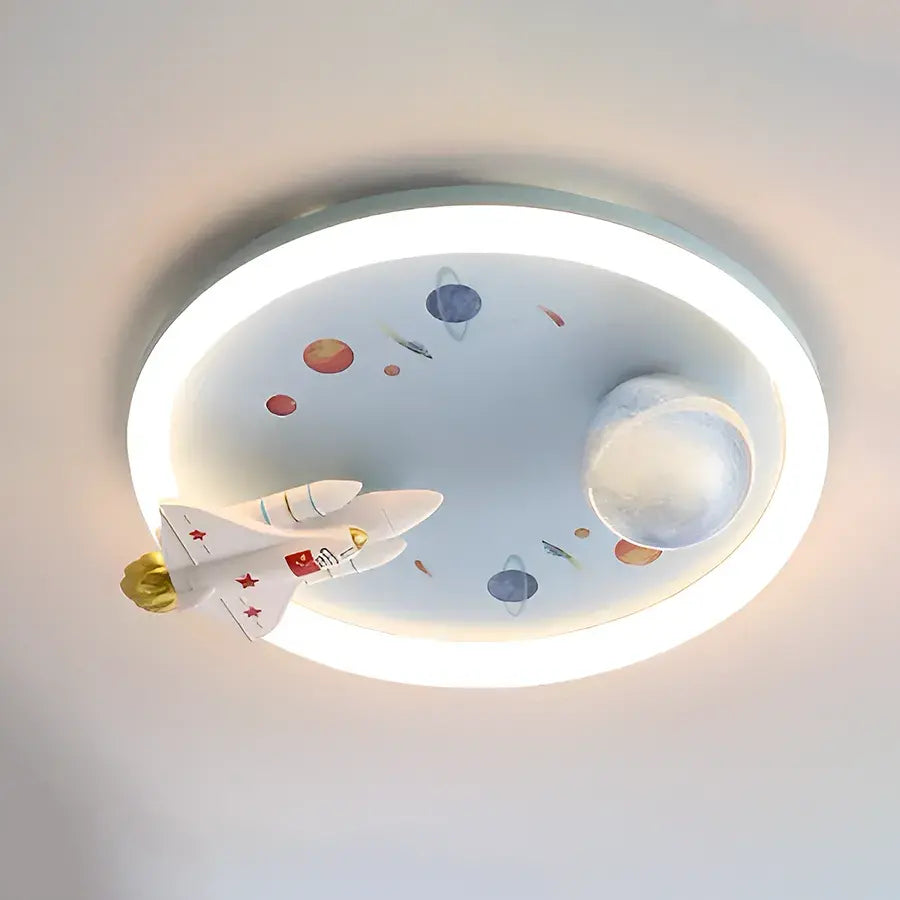 Lustra LED CONSTELATION cu telecomanda 49W, Diametru 48cm, lumina Rece/Calda/Neutra, Alb Albastru Lustre LED cu Telecomanda Default Title Alessandro Design