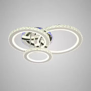 Lustra LED cu telecomanda si cristal NOVA ROTONDA RGB 73W, 3 Cercuri, lumina Rece/Calda/Neutra, Dimabila, Crom Lucios Lustre LED & Cristale Default Title Alessandro Design