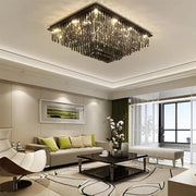 Candelabru Cristal, Brady, 14xE14, Rectangular, Gri Candelabre Cristal Default Title Alessandro Design