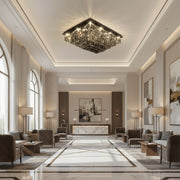 Candelabru Cristal, Brady, 14xE14, Rectangular, Gri Candelabre Cristal Default Title Alessandro Design