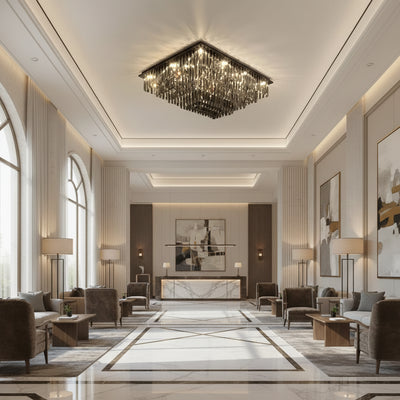 LED Crystal 57W, Xanthi, striebro