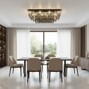Candelabru Cristal, Brady, 14xE14, Rectangular, Gri Candelabre Cristal Default Title Alessandro Design