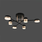 Lustra LED cu telecomanda JAYSON 72W, 6 Elemente, lumina Rece/Calda/Neutra, Dimabila, Negru Auriu Lucios Lustre LED cu Telecomanda Default Title Alessandro Design