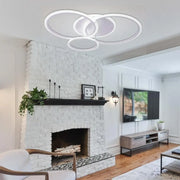 Lustra LED cu telecomanda LUCY 69W, 4 Cercuri, lumina Rece/Calda/Neutra, Dimabila, Alb Lustre LED cu Telecomanda Default Title Alessandro Design