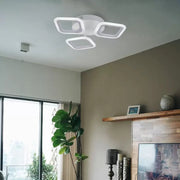 Lustra LED ERIKA 20W, 3 Patrate, Lumina Neutra 4000k, Alb, Metal si Acril Lustre LED Aplicate Default Title Alessandro Design