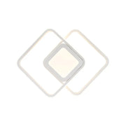 DUOFORM LED luster 21W, 3 štvorce, studené/teplé/neutrálne svetlo, biele Aplikované LED lustre Predvolený názov Alessandro Design