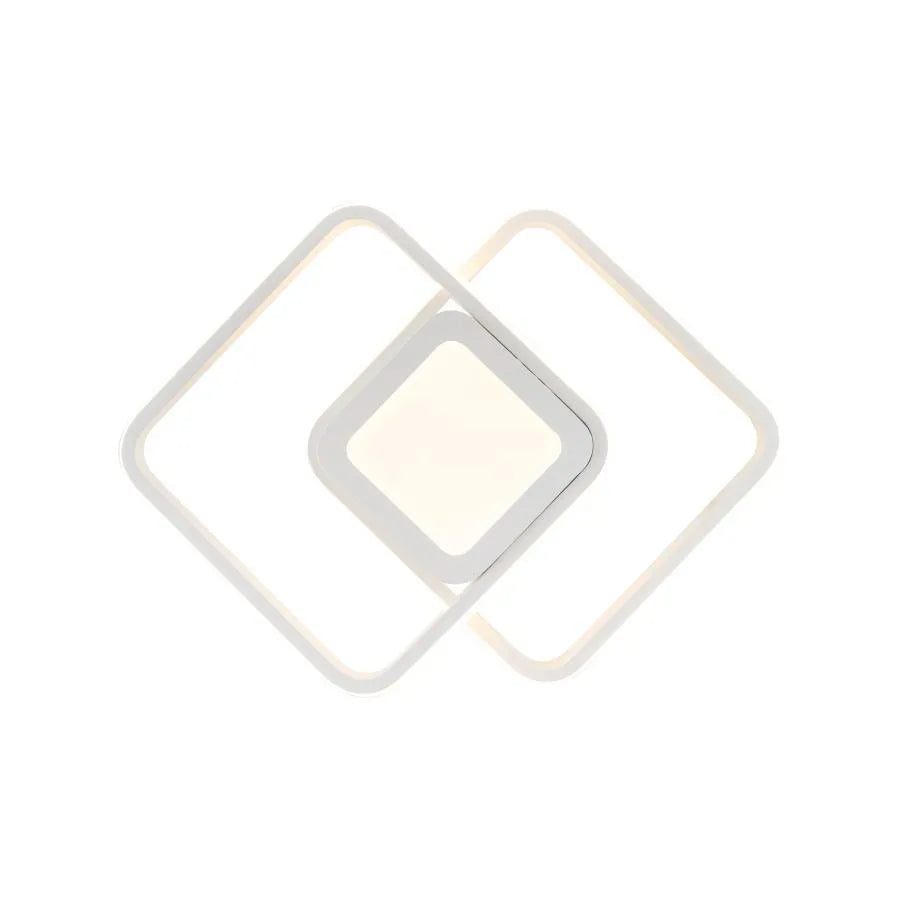 DUOFORM LED luster 21W, 3 štvorce, studené/teplé/neutrálne svetlo, biele Aplikované LED lustre Predvolený názov Alessandro Design