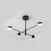 Lustra LED GALIOS 48W, 4 Elemente, lumina Rece/Calda/Neutra, Negru Lustre Moderne Default Title Alessandro Design