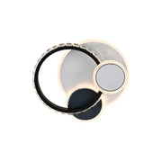 Lustra LED cu cristal GELLA 48W, Rotunda, lumina Rece/Calda/Neutra, Alb Negru Lustra LED Default Title Alessandro Design