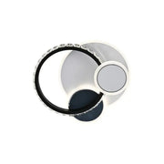 Lustra LED cu cristal GELLA 48W, Rotunda, lumina Rece/Calda/Neutra, Alb Negru Lustra LED Default Title Alessandro Design