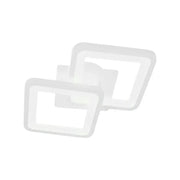 LED luster GIANI 26W, 2 štvorce, studené/teplé/neutrálne svetlo, biely