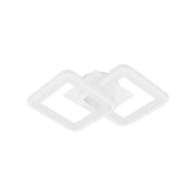 LED luster GIANI 26W, 2 štvorce, studené/teplé/neutrálne svetlo, biely