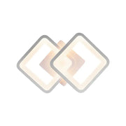 LED luster GIANI 26W, 2 štvorce, studené/teplé/neutrálne svetlo, biely