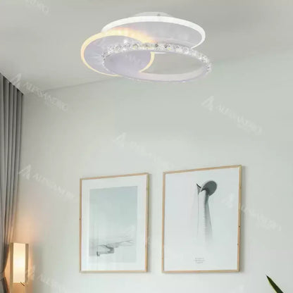 LED luster s krištáľom HOLLANCE 24W, 3 prvky, studené/teplé/neutrálne svetlo, biela