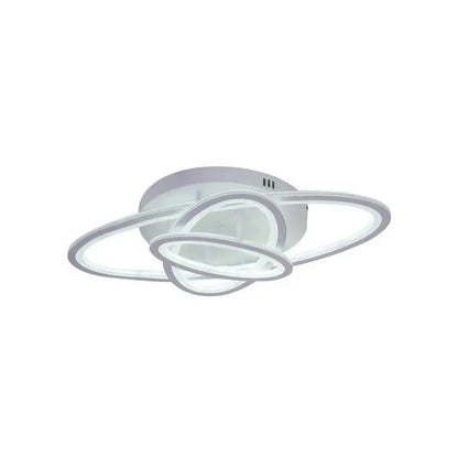 Lustra LED cu telecomanda TIANA 78W, 3 Elipse, lumina Rece/Calda/Neutra, Dimabila, Alb Lustre LED cu Telecomanda Default Title Alessandro Design