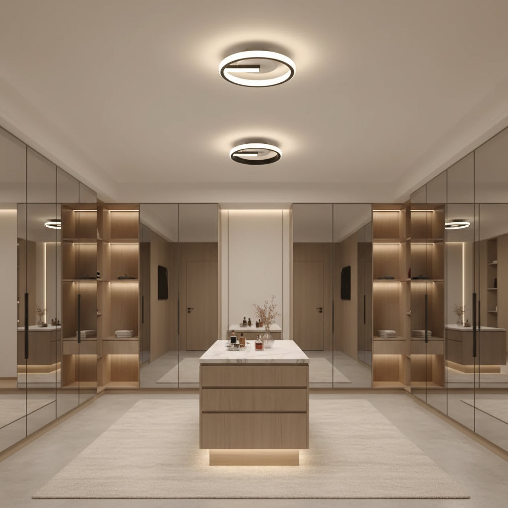 Lustra LED VICTORIA 19W, Rotunda, lumina Rece/Calda/Neutra, Negru, Alb Lustre LED Aplicate Default Title Alessandro Design