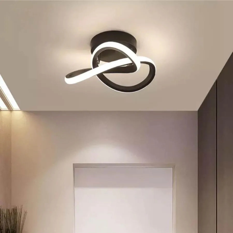 Lustra LED VERTEX Flow 24W, Diametru 25cm, lumina Rece/Calda/Neutra, Negru Lustre LED Aplicate Default Title Alessandro Design