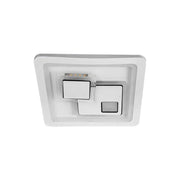 LED luster KEREN 33W, štvorcový, studené/teplé/neutrálne svetlo 3000K/4000K/6000K, biele, kovové a akrylové LED lustre Predvolený názov Alessandro Design