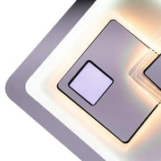 LED luster KEREN 33W, štvorcový, studené/teplé/neutrálne svetlo 3000K/4000K/6000K, biele, kovové a akrylové LED lustre Predvolený názov Alessandro Design
