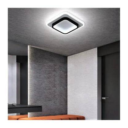 LED luster KHAI 20W, studené/teplé/neutrálne svetlo, čiernobiely