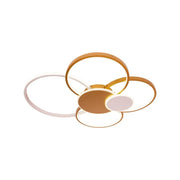 Lustra LED cu telecomanda KILLIAN 74W, 6 Cercuri, lumina Rece/Calda/Neutra, Dimabila, Auriu Alb Lustre LED cu Telecomanda Default Title Alessandro Design