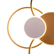 Lustra LED cu telecomanda KILLIAN 74W, 6 Cercuri, lumina Rece/Calda/Neutra, Dimabila, Auriu Alb Lustre LED cu Telecomanda Default Title Alessandro Design