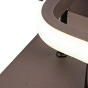 LED luster LILIA 24W, 2 štvorce, studené/teplé/neutrálne svetlo, hnedá
