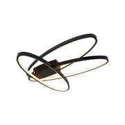 Lustra LED cu telecomanda ORBITA 74W, 3 Elemente, Ovala, lumina Rece/Calda/Neutra, Dimabila, Negru Lustre LED cu Telecomanda Default Title Alessandro Design