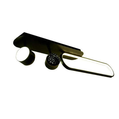 Lustra LED MEISSUN 44W, Liniara, lumina Rece/Calda/Neutra, Negru Lustra LED Default Title Alessandro Design