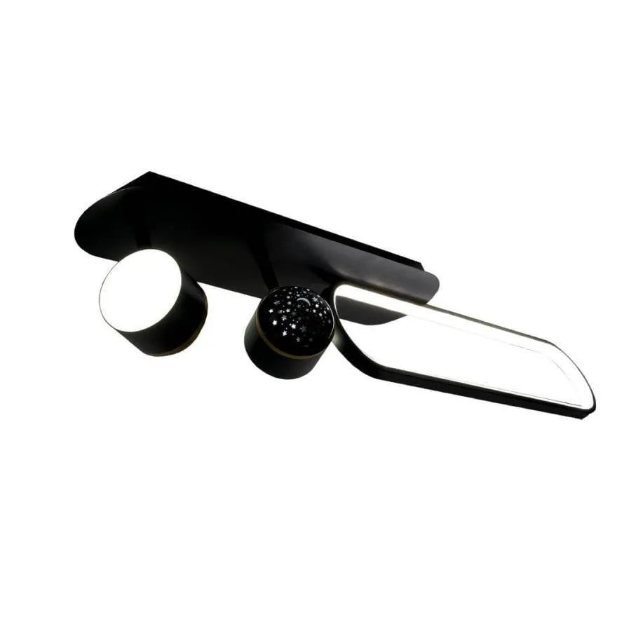 Lustra LED MEISSUN 44W, Liniara, lumina Rece/Calda/Neutra, Negru Lustra LED Default Title Alessandro Design